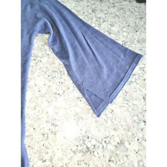 Eileen Fisher M Sweater Light Blue Lavender 3/4 Sleeve Tencel Blend Size Medium - Picture 3 of 7